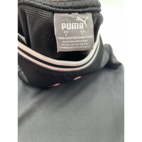 Boys Puma Basketball Tank Top Jersey Black & Red Sleeveless Size 6 - Picture 3 of 4